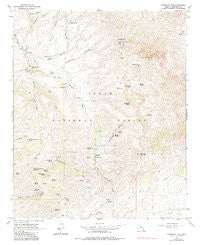 Humboldt Mtn. Arizona Historical topographic map, 1:24000 scale, 7.5 X 7.5 Minute, Year 1964