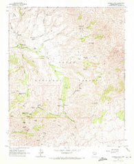 Humboldt Mtn. Arizona Historical topographic map, 1:24000 scale, 7.5 X 7.5 Minute, Year 1964