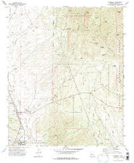 Humboldt Arizona Historical topographic map, 1:24000 scale, 7.5 X 7.5 Minute, Year 1973