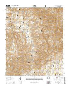 Humboldt Mountain Arizona Current topographic map, 1:24000 scale, 7.5 X 7.5 Minute, Year 2014