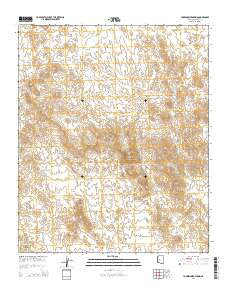 Hummingbird Spring Arizona Current topographic map, 1:24000 scale, 7.5 X 7.5 Minute, Year 2014