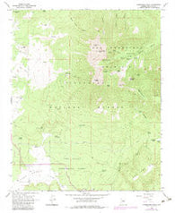 Humphreys Peak Arizona Historical topographic map, 1:24000 scale, 7.5 X 7.5 Minute, Year 1966
