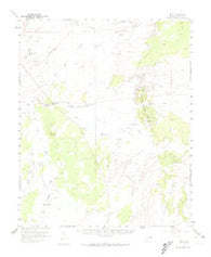 Hunt Arizona Historical topographic map, 1:62500 scale, 15 X 15 Minute, Year 1955