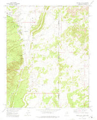 Hunters Point Arizona Historical topographic map, 1:24000 scale, 7.5 X 7.5 Minute, Year 1971