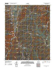 Hunters Point Arizona Historical topographic map, 1:24000 scale, 7.5 X 7.5 Minute, Year 2010