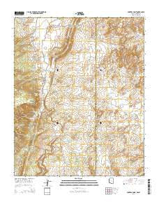 Hunters Point Arizona Current topographic map, 1:24000 scale, 7.5 X 7.5 Minute, Year 2014