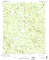 Hutch Mtn. Arizona Historical topographic map, 1:24000 scale, 7.5 X 7.5 Minute, Year 1965