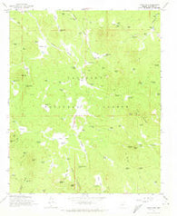 Hutch Mtn. Arizona Historical topographic map, 1:24000 scale, 7.5 X 7.5 Minute, Year 1965
