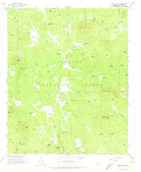 Hutch Mtn. Arizona Historical topographic map, 1:24000 scale, 7.5 X 7.5 Minute, Year 1965