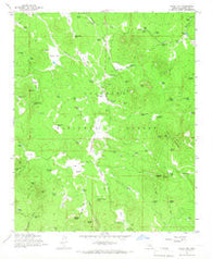 Hutch Mtn. Arizona Historical topographic map, 1:24000 scale, 7.5 X 7.5 Minute, Year 1965