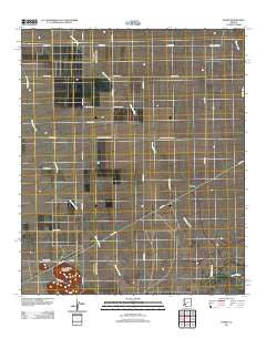 Hyder Arizona Historical topographic map, 1:24000 scale, 7.5 X 7.5 Minute, Year 2011