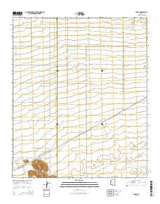 Hyder Arizona Current topographic map, 1:24000 scale, 7.5 X 7.5 Minute, Year 2014