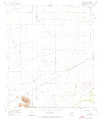 Hyder SE Arizona Historical topographic map, 1:24000 scale, 7.5 X 7.5 Minute, Year 1965