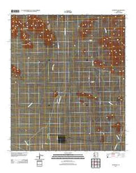 Hyder NE Arizona Historical topographic map, 1:24000 scale, 7.5 X 7.5 Minute, Year 2011