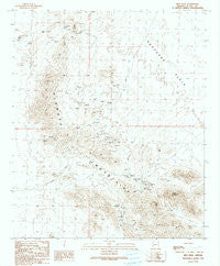 Ibex Peak Arizona Historical topographic map, 1:24000 scale, 7.5 X 7.5 Minute, Year 1990