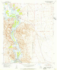 Imperial Reservoir Arizona Historical topographic map, 1:24000 scale, 7.5 X 7.5 Minute, Year 1955