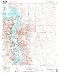 Imperial Reservoir Arizona Historical topographic map, 1:24000 scale, 7.5 X 7.5 Minute, Year 1955