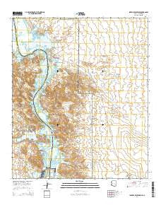 Imperial Reservoir Arizona Current topographic map, 1:24000 scale, 7.5 X 7.5 Minute, Year 2014