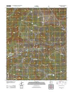 Indian Peak Arizona Historical topographic map, 1:24000 scale, 7.5 X 7.5 Minute, Year 2012
