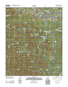 Indian Pine Arizona Historical topographic map, 1:24000 scale, 7.5 X 7.5 Minute, Year 2011