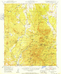 Iron Springs Arizona Historical topographic map, 1:62500 scale, 15 X 15 Minute, Year 1949