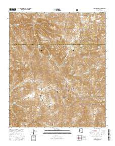 Iron Mountain Arizona Current topographic map, 1:24000 scale, 7.5 X 7.5 Minute, Year 2014