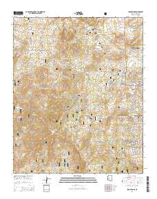 Iron Springs Arizona Current topographic map, 1:24000 scale, 7.5 X 7.5 Minute, Year 2014