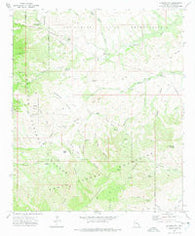Jackson Mtn. Arizona Historical topographic map, 1:24000 scale, 7.5 X 7.5 Minute, Year 1972