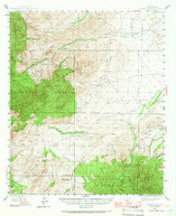 Jackson Mtn. Arizona Historical topographic map, 1:62500 scale, 15 X 15 Minute, Year 1944