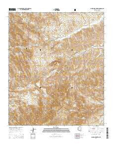 Jackson Mountain Arizona Current topographic map, 1:24000 scale, 7.5 X 7.5 Minute, Year 2014