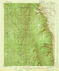Jacob Lake Arizona Historical topographic map, 1:62500 scale, 15 X 15 Minute, Year 1940