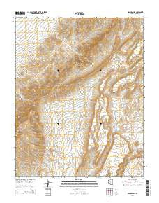 Jacobs Well Arizona Current topographic map, 1:24000 scale, 7.5 X 7.5 Minute, Year 2014