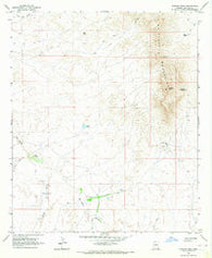 Javelina Peak Arizona Historical topographic map, 1:24000 scale, 7.5 X 7.5 Minute, Year 1966