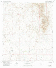 Javelina Peak Arizona Historical topographic map, 1:24000 scale, 7.5 X 7.5 Minute, Year 1966