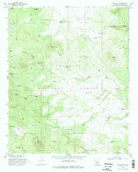Jaycox Mtn. Arizona Historical topographic map, 1:24000 scale, 7.5 X 7.5 Minute, Year 1970