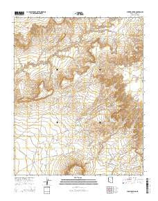 Jeddito Spring Arizona Current topographic map, 1:24000 scale, 7.5 X 7.5 Minute, Year 2014