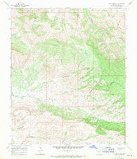 Jerusalem Mtn. Arizona Historical topographic map, 1:24000 scale, 7.5 X 7.5 Minute, Year 1968