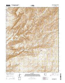 John Daw Mesa Arizona Current topographic map, 1:24000 scale, 7.5 X 7.5 Minute, Year 2014
