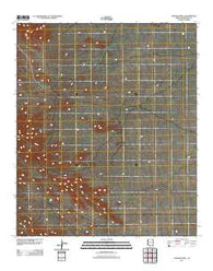 Johnson Well Arizona Historical topographic map, 1:24000 scale, 7.5 X 7.5 Minute, Year 2011