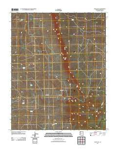 Jones Hill Arizona Historical topographic map, 1:24000 scale, 7.5 X 7.5 Minute, Year 2011