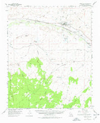 Joseph City Arizona Historical topographic map, 1:62500 scale, 15 X 15 Minute, Year 1955
