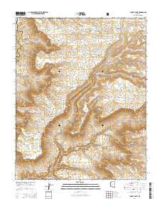 Jumpup Point Arizona Current topographic map, 1:24000 scale, 7.5 X 7.5 Minute, Year 2014