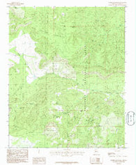 Juniper Mountains Arizona Historical topographic map, 1:24000 scale, 7.5 X 7.5 Minute, Year 1986