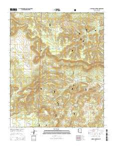 Juniper Mountains Arizona Current topographic map, 1:24000 scale, 7.5 X 7.5 Minute, Year 2014