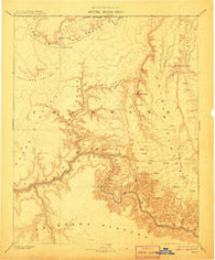 Kaibab Arizona Historical topographic map, 1:250000 scale, 1 X 1 Degree, Year 1886