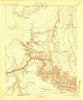 Kaibab Arizona Historical topographic map, 1:250000 scale, 1 X 1 Degree, Year 1886