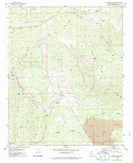 Kaiser Spring Arizona Historical topographic map, 1:24000 scale, 7.5 X 7.5 Minute, Year 1980
