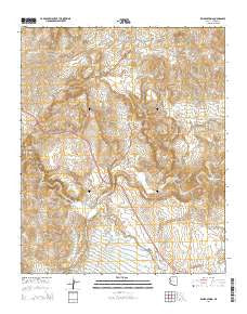 Kaiser Spring Arizona Current topographic map, 1:24000 scale, 7.5 X 7.5 Minute, Year 2014