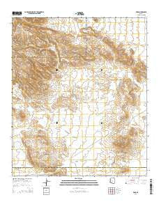 Kaka Arizona Current topographic map, 1:24000 scale, 7.5 X 7.5 Minute, Year 2014