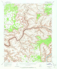Kanab Point Arizona Historical topographic map, 1:62500 scale, 15 X 15 Minute, Year 1962
